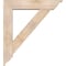 Ekena Millwork Traditional Traditional Smooth Bracket w/ Offset Brace, Douglas Fir, 7 1/2"W x 36"D x 40"H BKT0806X36X40TRA01SDF - alternate 4